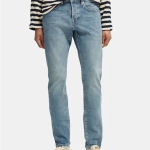 Scotch & Soda Ralston Regular Slim Fit Jeans - Aqua Blue